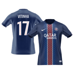 VITINHA #17 PSG Home Soccer Jersey 2025/26