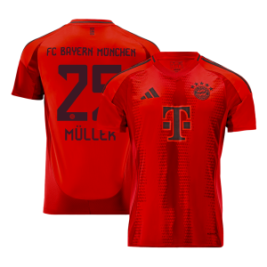 M??LLER #25 Bayern Munich Home Soccer Jersey 2024/25