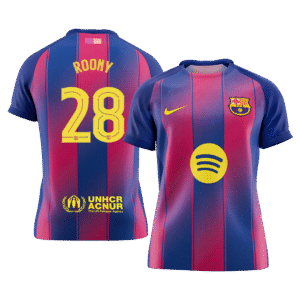 ROONY #28 Barcelona Home Soccer Jersey 2025/26 – UCL