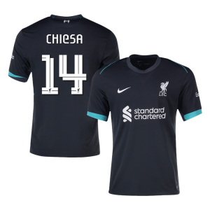 CHIESA #14 Liverpool Away Soccer Jersey 2024/25 – UCL