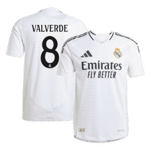 VALVERDE #8 Real Madrid Home Authentic Soccer Jersey 2024/25