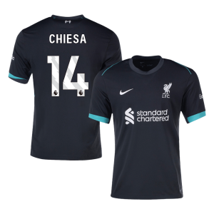 CHIESA #14 Liverpool Away Soccer Jersey 2024/25