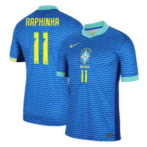 RAPHINHA #11 Brazil Away Soccer Jersey Copa America 2024