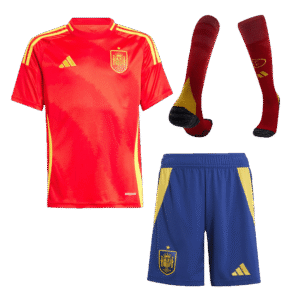 Spain Home Kids Soccer Jerseys Full Kit EURO 2024