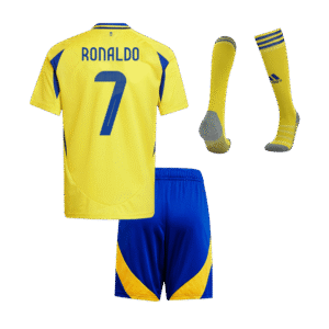 RONALDO #7 Al Nassr Home Kids Soccer Jerseys Full Kit 2024/25 – ACL