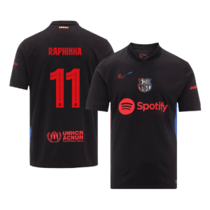 RAPHINHA #11 Barcelona Away Soccer Jersey 2024/25 – UCL
