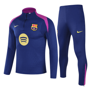 Barcelona 1/4 Zip Tracksuit 2025/26 Navy