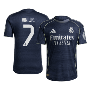 VINI JR. #7 Real Madrid Away Authentic Soccer Jersey 2025/26