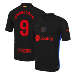 LEWANDOWSKI #9 Barcelona Away Authentic Soccer Jersey 2024/25