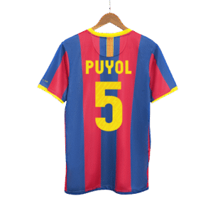 Vintage Soccer Jersey PUYOL #5 Barcelona Home 2010/11