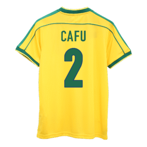 Vintage Soccer Jersey CAFU #2 Brazil Home 1998