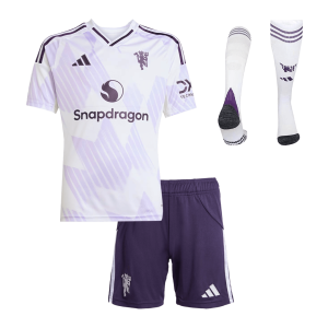 Manchester United Away Kids Soccer Jerseys Full Kit 2025/26
