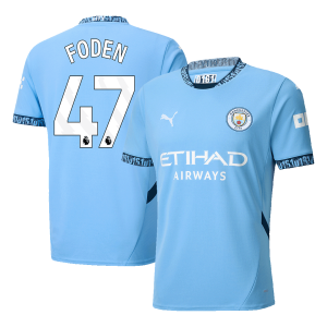 FODEN #47 Manchester City Home Soccer Jersey 2024/25