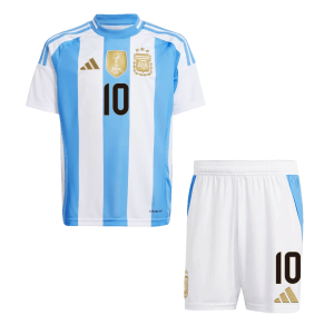 MESSI #10 Argentina Home Kids Soccer Jerseys Kit 2024