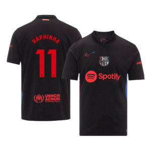 RAPHINHA #11 Barcelona Away Soccer Jersey 2024/25