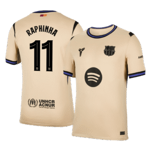 RAPHINHA #11 Barcelona Away Soccer Jersey 2025/26 -UCL