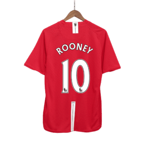 Vintage Soccer Jersey ROONEY #10 Manchester United Home 2007/08