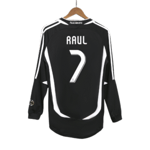 Vintage Soccer Jersey RAUL #7 Real Madrid Away Long Sleeve 2006/07
