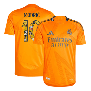 MODRI? #10 Real Madrid Away Authentic Soccer Jersey 2024/25 – Bear Champ Font