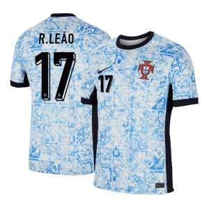 R.LE?O #17 Portugal Away Soccer Jersey EURO 2024