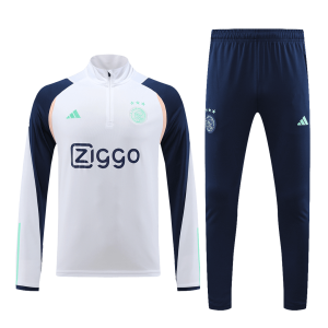 Ajax 1/4 Zip Tracksuit 2023/24 White