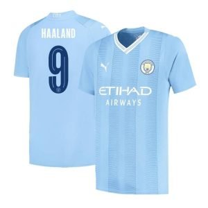HAALAND #9 Manchester City Home Jersey 2023/24 – UCL
