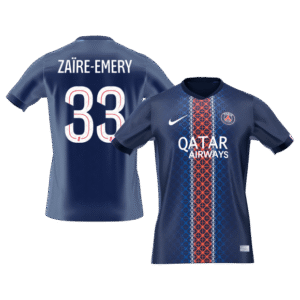 ZAïRE EMERY #33 PSG Home Soccer Jersey 2025/26