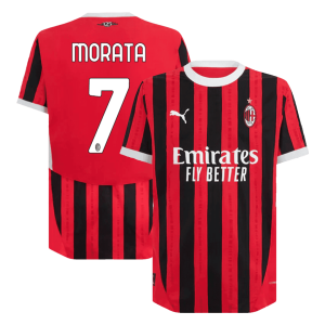 MORATA #7 AC Milan Home Authentic Soccer Jersey 2024/25