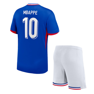 MBAPPE #10 France Home Kids Soccer Jerseys Kit EURO 2024