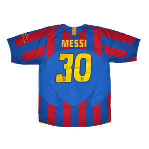 Vintage Soccer Jersey MESSI #30 Barcelona Home 2005/06 – UCL Final