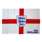 England Team Flag White