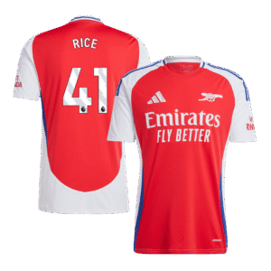 RICE #41 Arsenal Home Soccer Jersey 2024/25