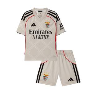 Benfica Away Kids Soccer Jerseys Kit 2025/26